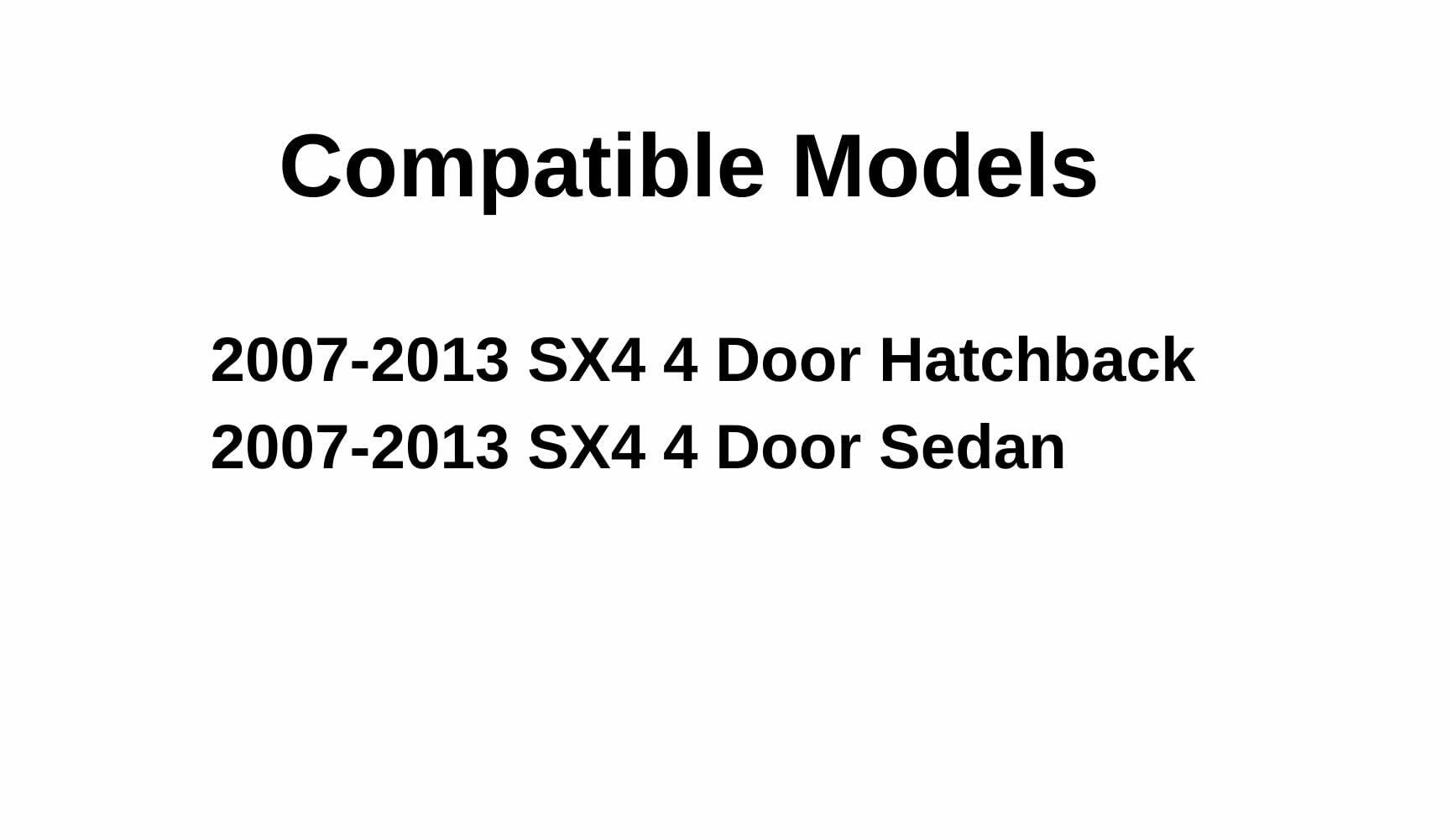 Passenger Right Side Front Door Window Door Glass Compatible with Suzuki SX4 4 Door Hatchback/Sedan 2007-2013 Models