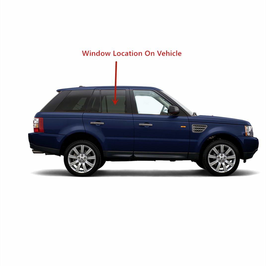 Passenger Right Side Rear Door Window Door Glass Privacy Compatible with Range Rover Sport 4 Door Utility 2006-2013