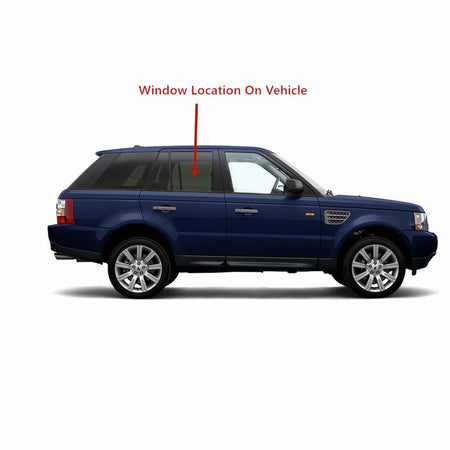 Passenger Right Side Rear Door Window Door Glass Privacy Compatible with Range Rover Sport 4 Door Utility 2006-2013