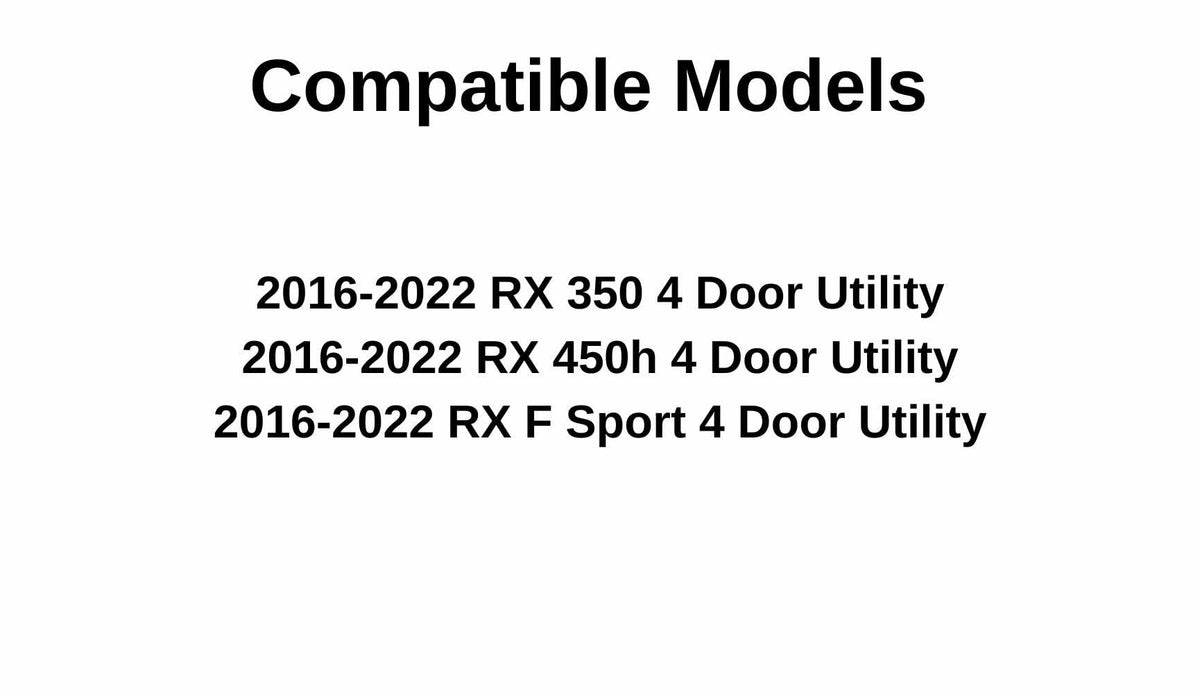 Driver Left Side Rear Door Window Door Glass Compatible with Lexus RX350 / RX450h / RX F Sport 2016-2022 Models