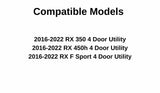 Driver Left Side Rear Door Window Door Glass Compatible with Lexus RX350 / RX450h / RX F Sport 2016-2022 Models