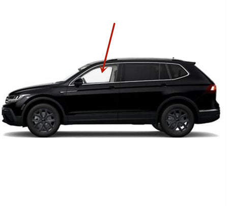 Driver Left Side Front Door Window Door Glass Compatible with Volkswagen Tiguan 2018-2024 Models (Not For Limited Models)