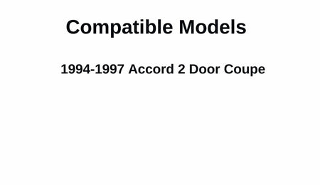 Passenger Right Side Door Window Door Glass Compatible with Honda Accord 2 Door Coupe 1994-1997 Models