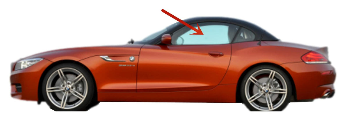 Driver Left Side Door Window Glass Compatible with BMW Z4 2 Door Convertible 2009-2017 Models