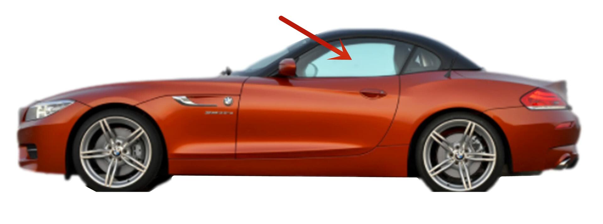 Driver Left Side Door Window Glass Compatible with BMW Z4 2 Door Convertible 2009-2017 Models