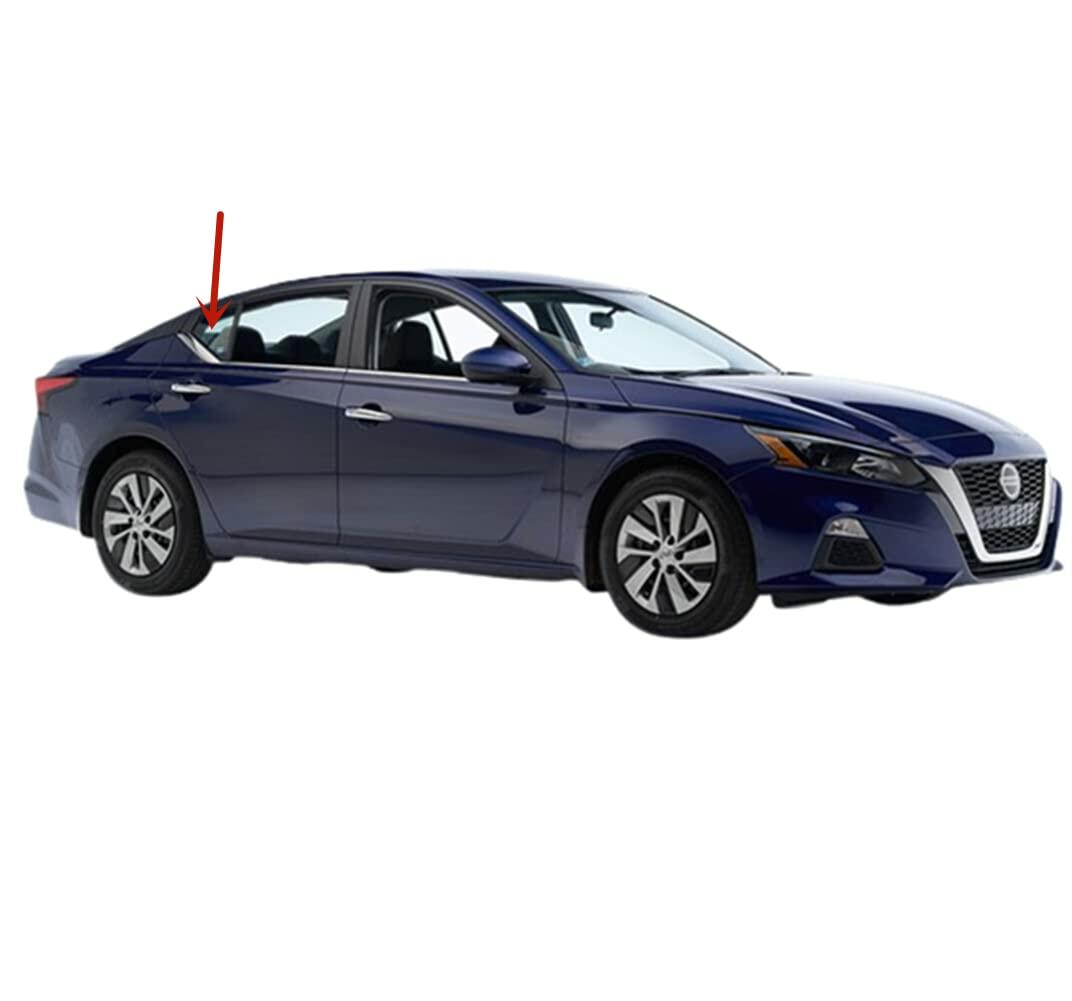 Passenger Right Side Rear Vent Window Vent Glass Compatible with Nissan Altima 2019-2025 Models