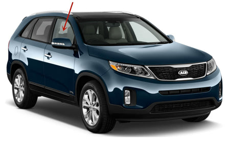 Passenger Right Side Front Door Window Door Glass Compatible with Kia Sorento 2013-2015 Models
