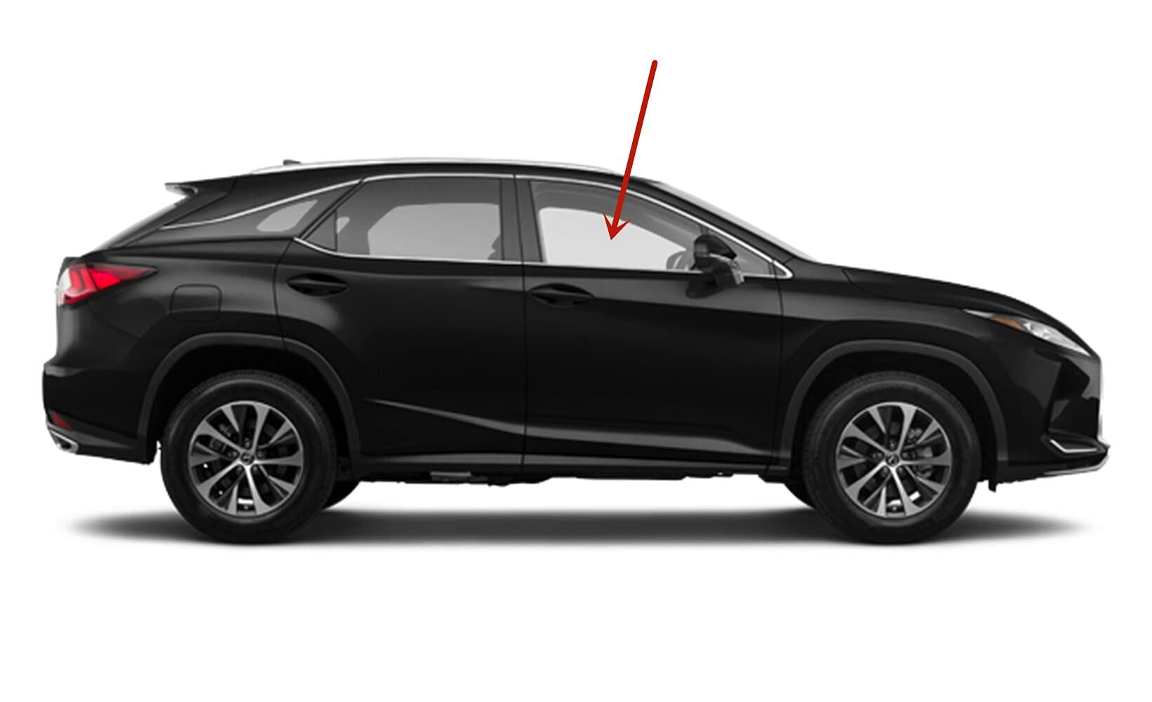 Laminated Passenger Right Side Front Door Window Door Glass Compatible with Lexus RX350 RX350L RX450h RX450hL 2016-2022 Models