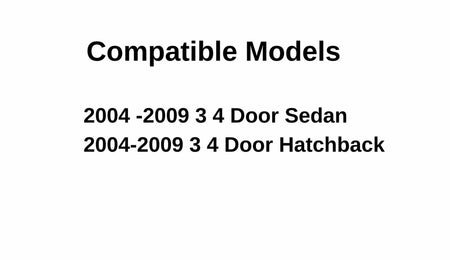 Passenger Right Side Front Door Window Door Glass Compatible with Mazda 3 2004-2009 Models