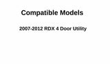 Passenger Right Side Front Door Window Door Glass Compatible with Acura RDX 2007-2012 Models
