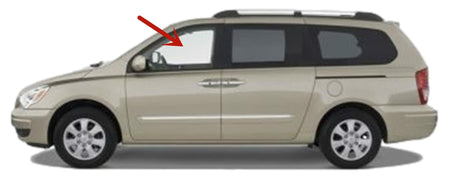 Driver Left Side Front Door Window Door Glass Compatible with Kia Sedona 2006-2014 Models/Hyundai Entourage 2007-2011 Models