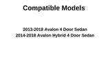 Laminated Driver Left Side Front Door Window Door Glass Compatible with Toyota Avalon 2013-2018 Models