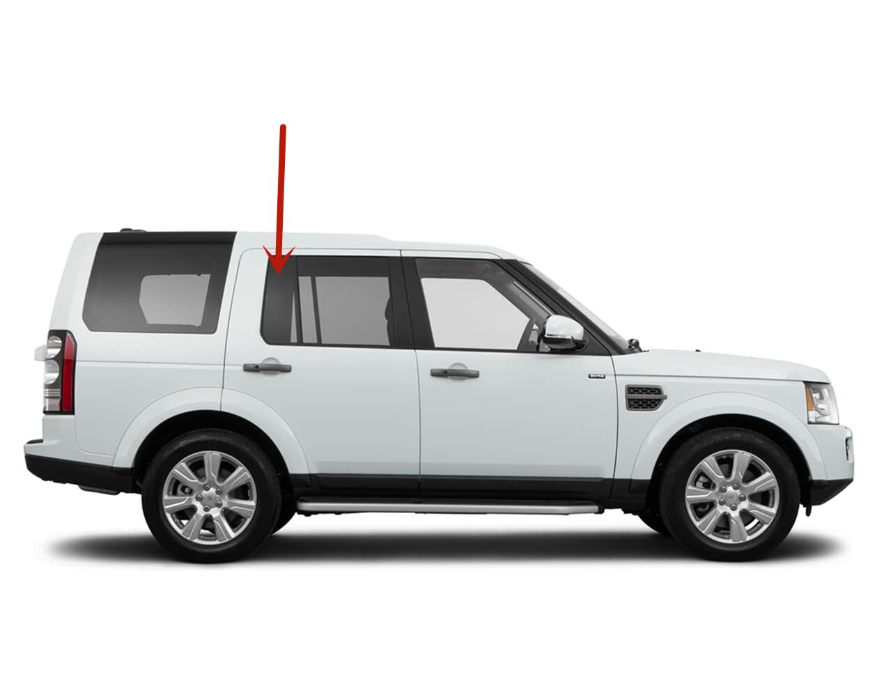 Passenger Right Side Rear Vent Glass Vent Window Compatible with Land Rover LR3 2005-2009 / LR4 2010-2017 Models