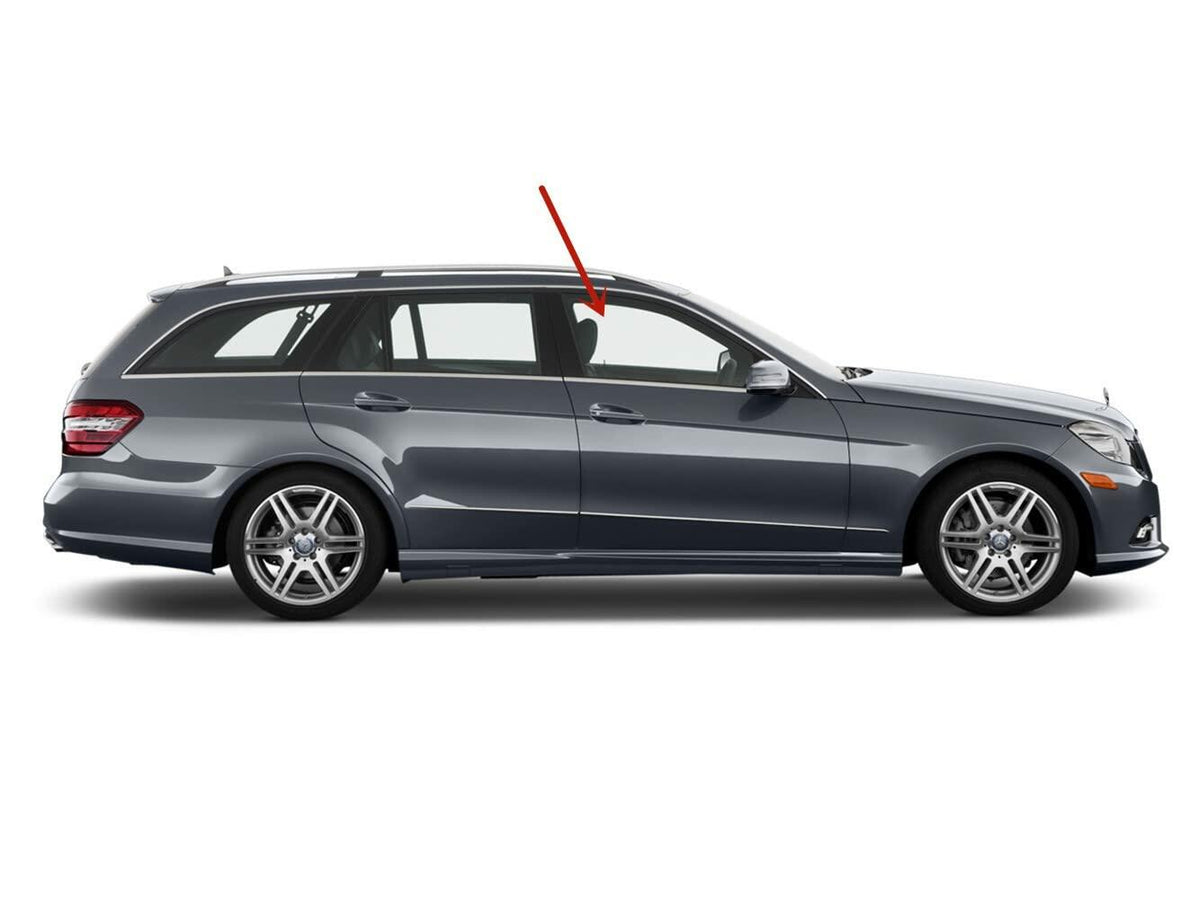 Tempered Passenger Right Side Front Door Window Door Glass Compatible with Mercedes Benz E250/E350/E400/E550/E63AMG 4 Door Sedan/Wagon 2010-2016 Models