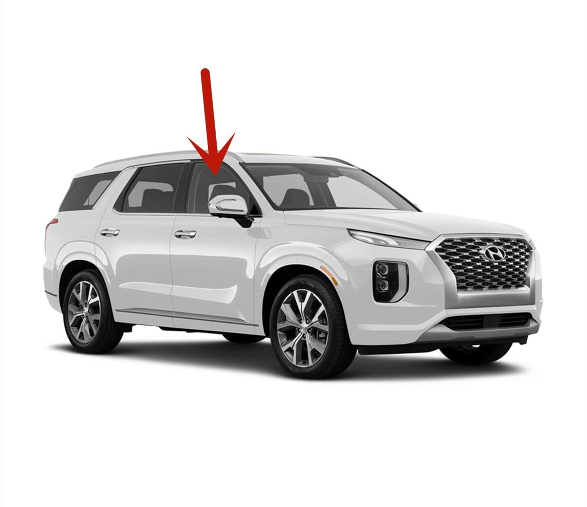 Laminated Passenger Right Side Front Door Window Door Glass Compatible with Hyundai Palisade 2020-2025 Models