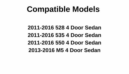 Driver Left Side Front Door Window Door Glass Compatible with BMW 528i / 535d / 535i / 550i / M5 4 Door Sedan 2011-2016 Models