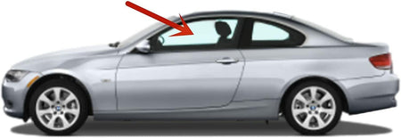 Driver Left Side Door Window Door Glass Compatible with BMW 328i 328xi 335i 335is 335xi M3 2 Door Coupe 2007-2013 Models