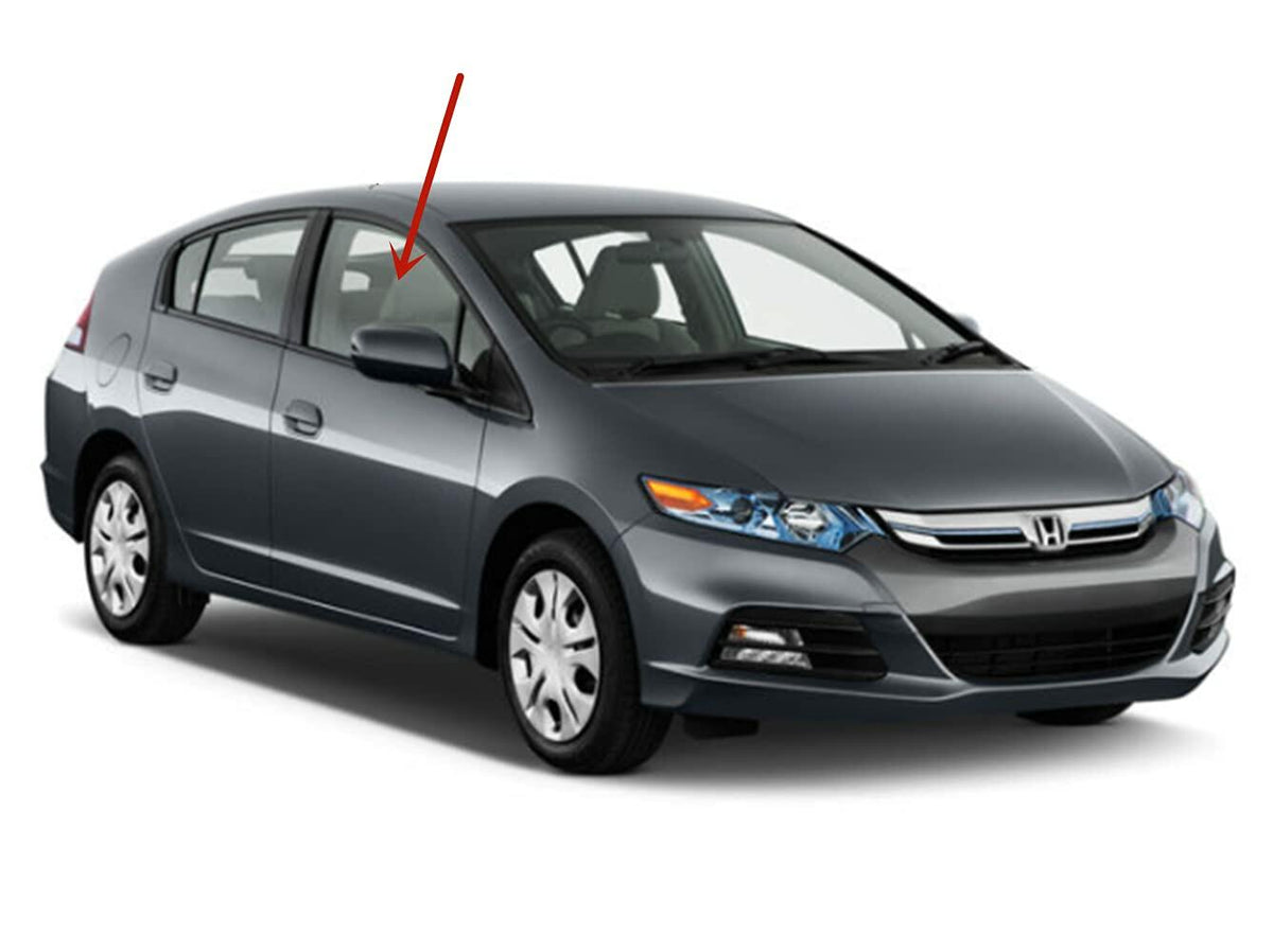 Passenger Right Side Front Door Window Door Glass Compatible with Honda Insight 4 Door Hatchback 2010-2014 Models