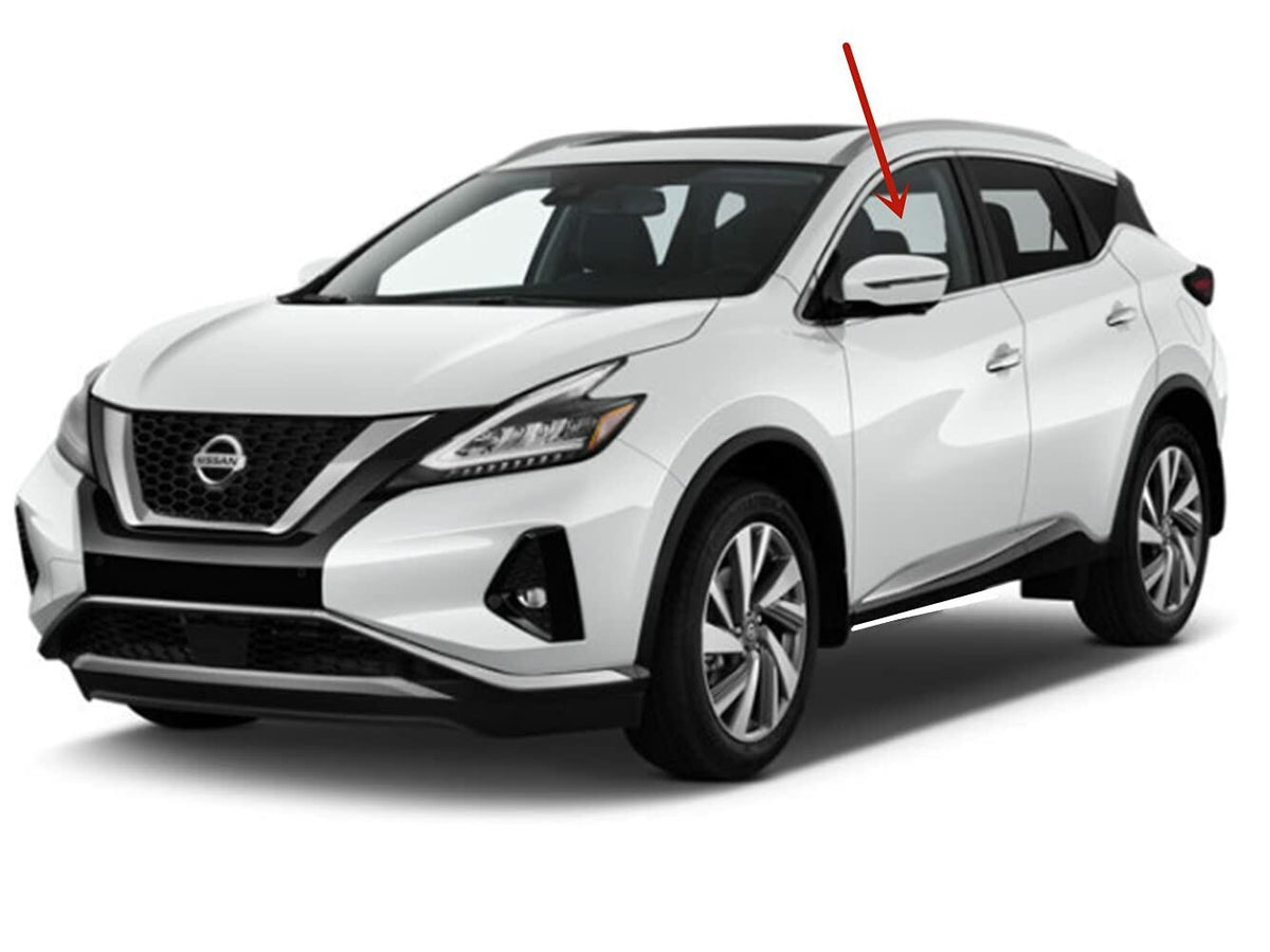 Tempered Driver Left Side Front Door Window Door Glass Compatible with Nissan Murano 2015-2024 Models