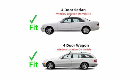 NAGD Driver Left Side Front Door Window Door Glass Compatible with Mercedes Benz E300 E320 E420 E55AMG E500 Models