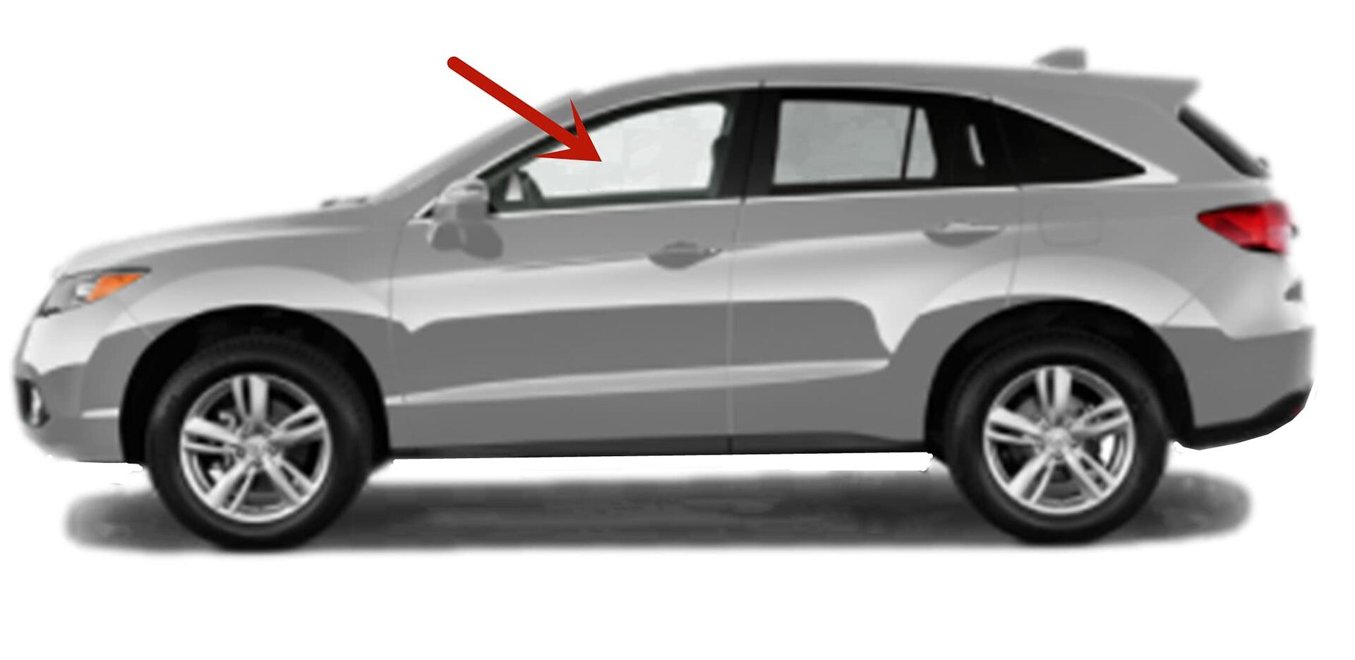 Driver Left Side Front Door Window Door Glass Compatible with Acura RDX 2013-2018 Models