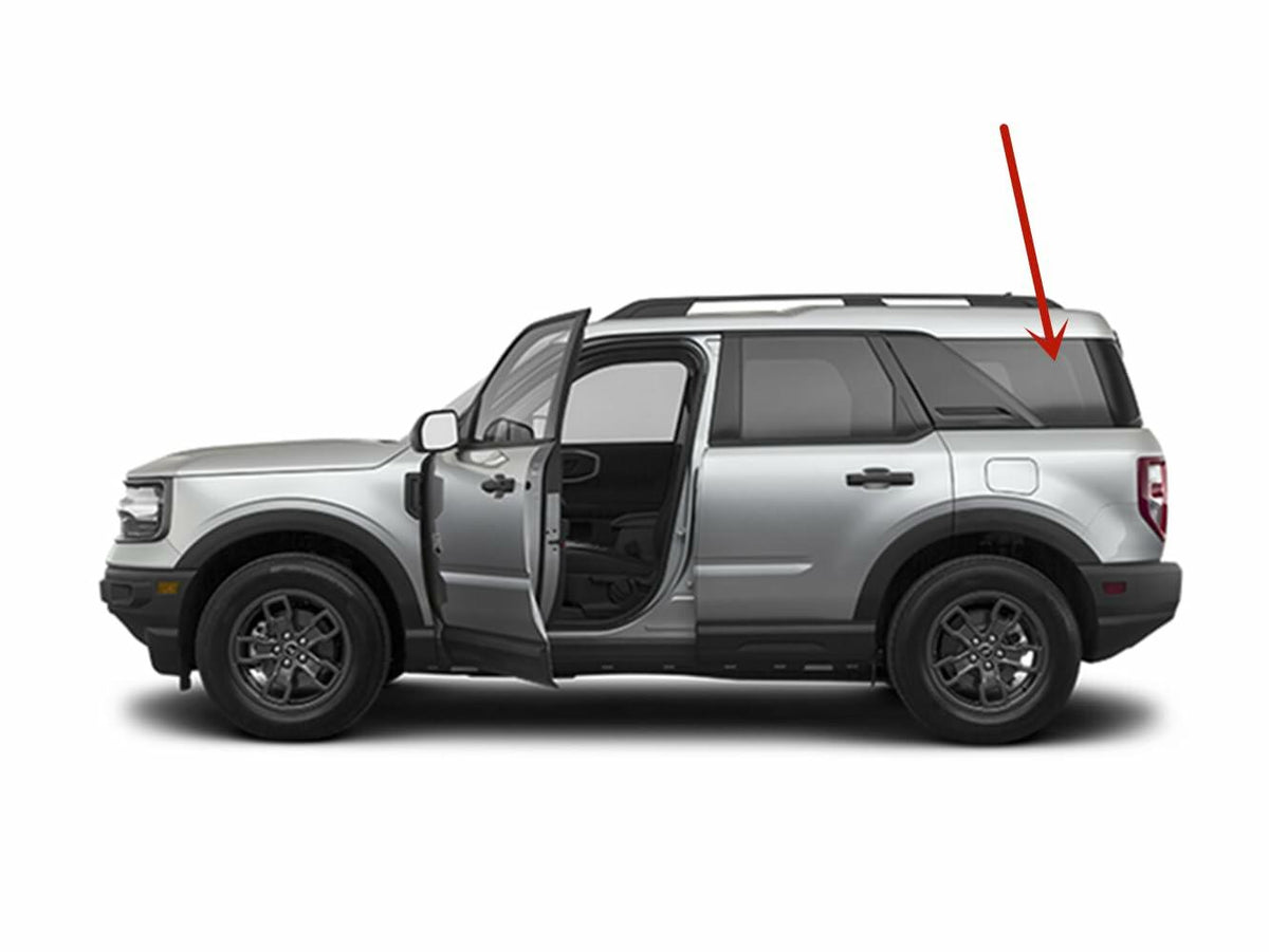 Driver Left Side Quarter Window Quarter Glass Compatible with Ford Bronco Sport 2021-2025 Models (Not for Bronco)
