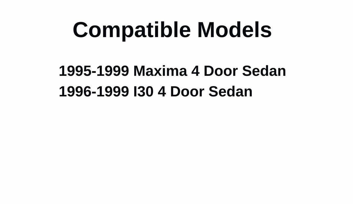 Driver Left Side Rear Vent Glass Vent Window Compatible with Nissan Maxima/Infiniti I30 4 Door Sedan 1995-1999 Models