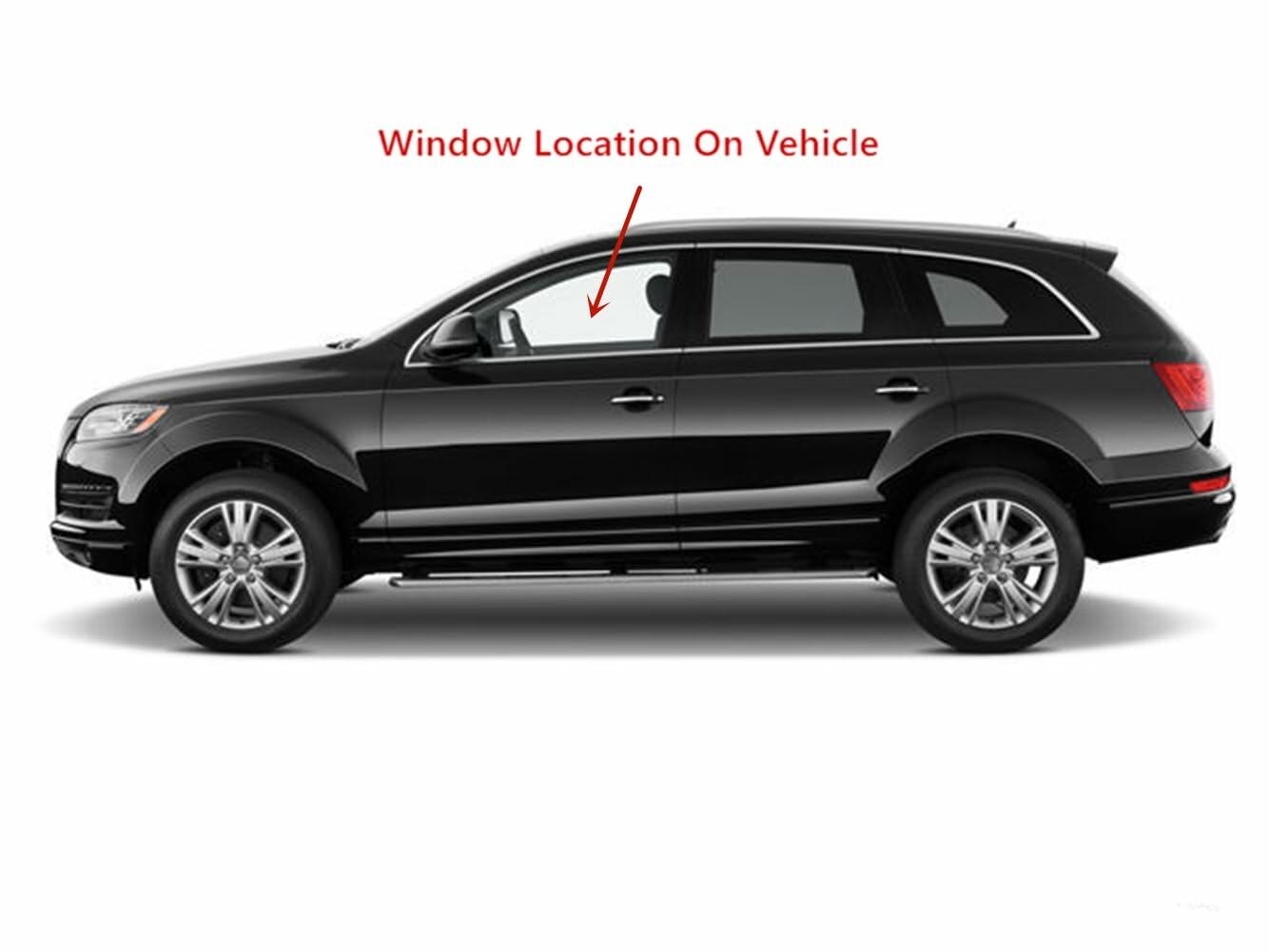 Laminated Driver Left Side Front Door Window Door Glass Compatible with Audi Q7 2007-2015 Models