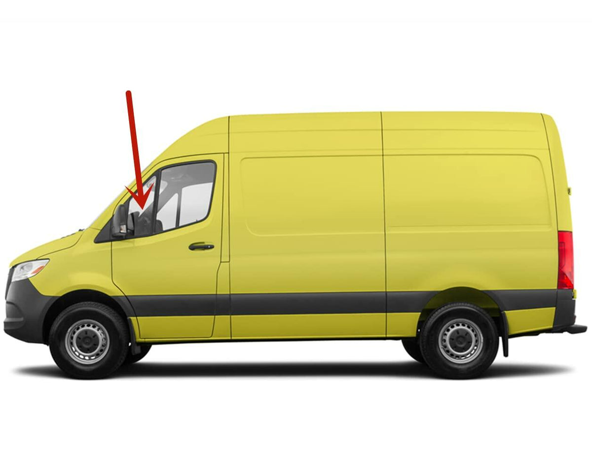 Driver Left Side Front Vent Window Vent Glass Compatible with Mercedes Benz Sprinter 1500 2500 3500 4500 2019-2025 Models