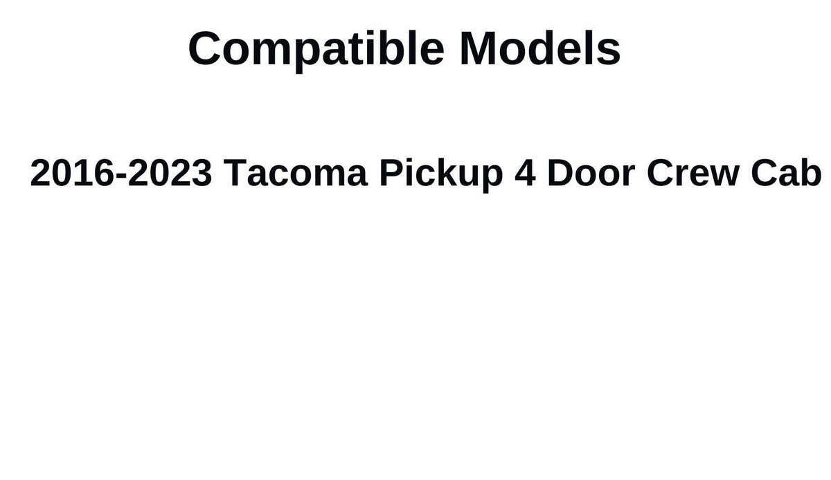 Driver Left Side Rear Door Window Door Glass Compatible with Toyota Tacoma Pickup 4 Door Crew Cab 2016-2023 Models