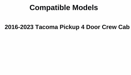 Driver Left Side Rear Door Window Door Glass Compatible with Toyota Tacoma Pickup 4 Door Crew Cab 2016-2023 Models