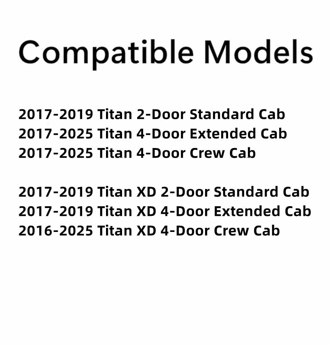 Driver Left Side Front Door Window Door Glass Compatible with Nissan Titan 2017-2025 Models / Titan XD 2016-2025 Models