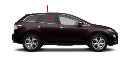 Passenger Right Side Rear Door Window Door Glass Compatible with Mazda CX-7 2007-2012 Models