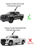 Tempered Driver Left Side Rear Door Window Door Glass Compatible with Toyota Tundra Pickup 4 Door Crew Cab 2022-2025 Models