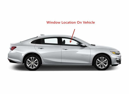 Tempered Passenger Right Side Front Door Window Door Glass Compatible with Chevrolet Malibu 2016-2025 Models (Not For Malibu Limited 2016)