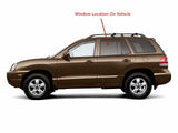 Privacy Driver Left Side Rear Door Window Door Glass Compatible with Hyundai Santa Fe 2001-2006 Models