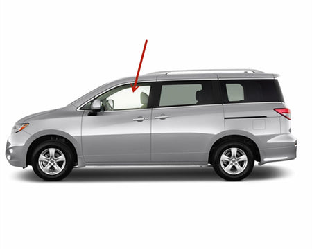 Tempered Driver Left Side Front Door Window Door Glass Compatible with Nissan Quest 2011-2017 US Models Only
