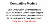 Driver Left Side Front Door Window Door Glass Compatible with Volkswagen Golf / Golf GTI / e-Golf 4 Door Hatchback/Wagon 2015-2021 Models