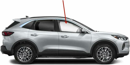 Tempered Passenger Right Side Front Door Window Door Glass Compatible with Ford Escape 2020-2026 Models