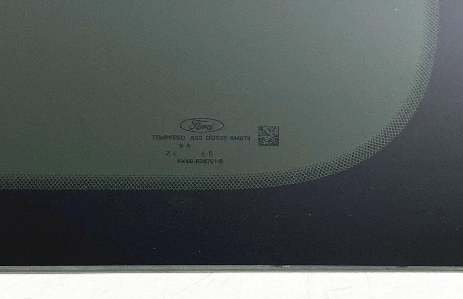 Privacy OEM Driver Left Side Rear Stationary Sliding Cargo Door Window Door Glass Compatible with Ford Transit 83.2" Low-Roof Van 2015-2025 Models