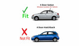 Driver Left Side Rear Door Window Door Glass Compatible with Kia Rio 4 Door Sedan 2006-2011 Models