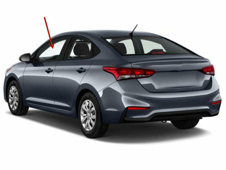 Driver Left Side Front Door Window Door Glass Compatible with Hyundai Accent 2018-2022 Models