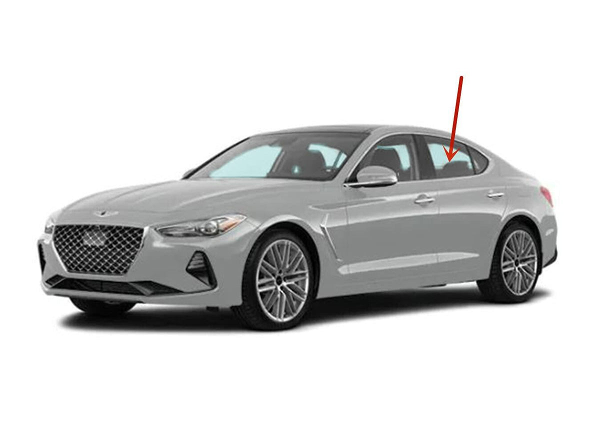 OEM Made Driver Left Side Rear Door Window Door Glass Compatible with Genesis G70 2019-2025 Models
