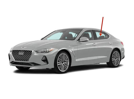 OEM Made Driver Left Side Rear Door Window Door Glass Compatible with Genesis G70 2019-2025 Models