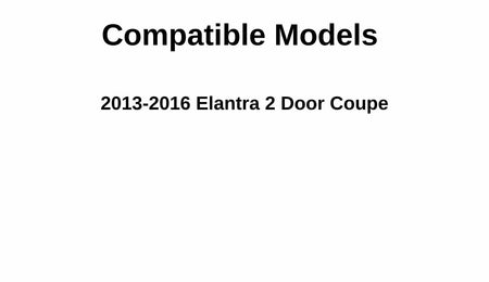 Driver Left Side Door Window Door Glass Compatible with Hyundai Elantra 2 Door Coupe 2013-2016 Models