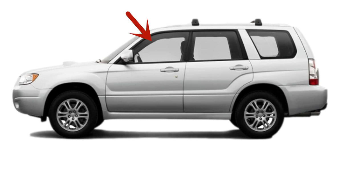Driver Left Side Front Door Window Door Glass Compatible with Subaru Forester 2003-2008 Models