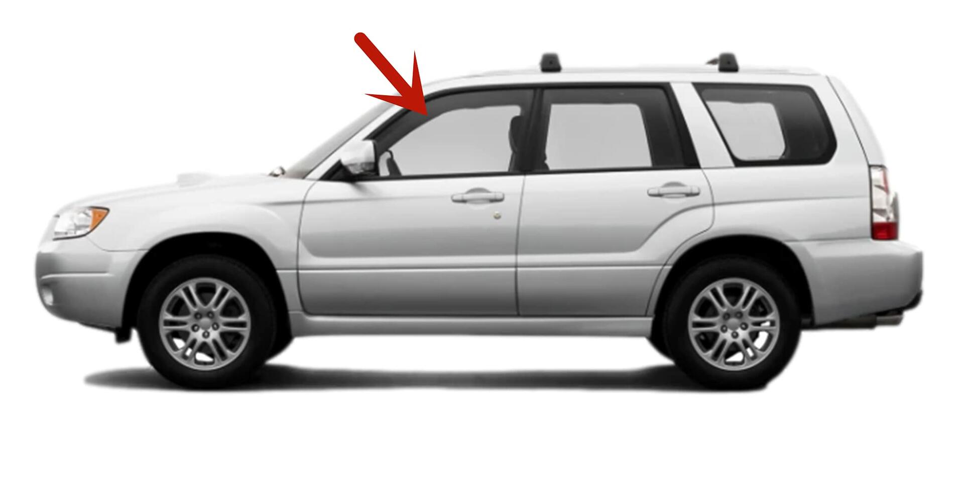 Driver Left Side Front Door Window Door Glass Compatible with Subaru Forester 2003-2008 Models