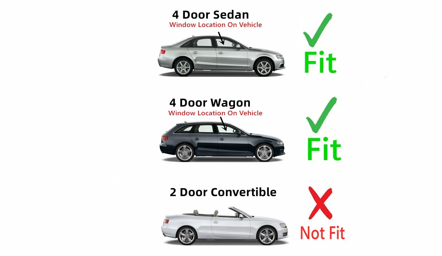 OEM Passenger Right Side Front Door Window Door Glass Compatible with Audi A4 S4 RS4 2009-2016 4 Door Model