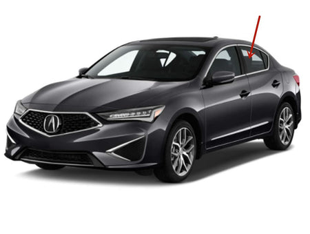 Driver Left Side Rear Door Window Door Glass Compatible with Acura ILX 2013-2022 Models
