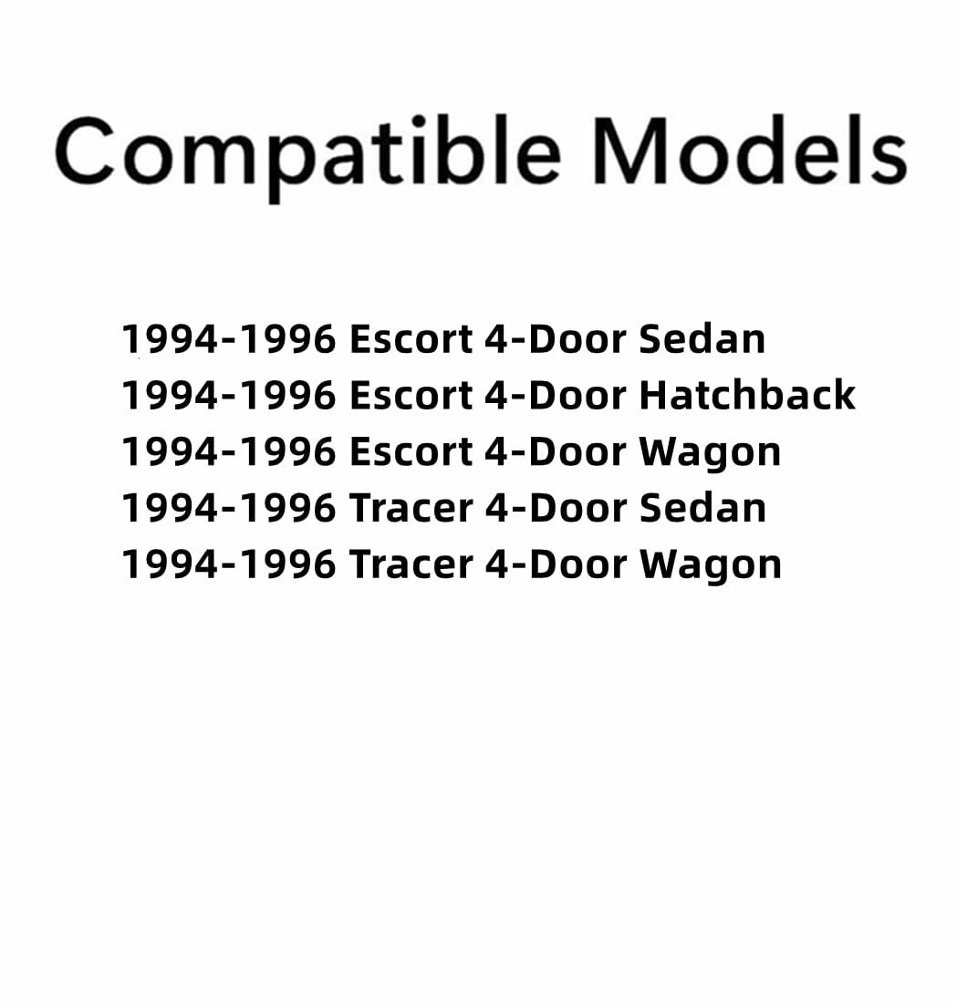 Driver Left Side Front Door Window Door Glass Compatible with Mercury Tracer/Ford Escort 1994-1996 4 Door Models
